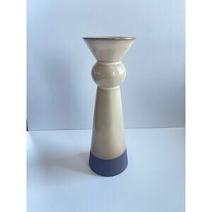 Ceramic HD Design Candleholder Single Ivory